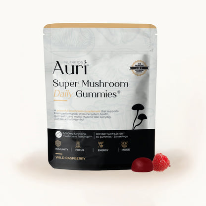Auri Nutrition Super Mushroom Daily Gummies 60 Counts