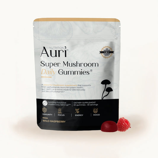 Auri Nutrition Super Mushroom Daily Gummies 60 Counts